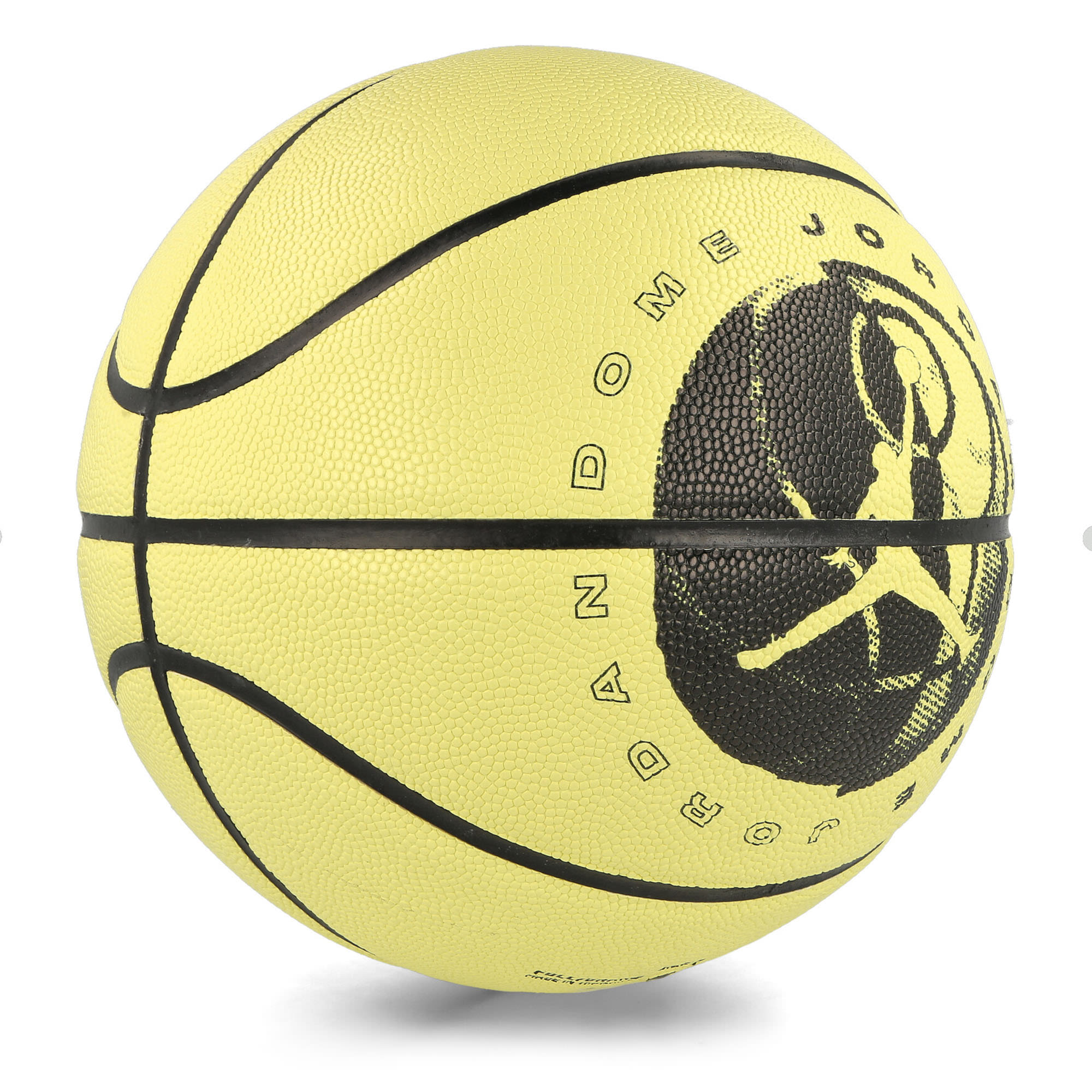 Jordan Ultimate 2.0 8P Graphic Deflated Basketball Lemon Chiffon / Black / Black / Black Basketballs Detailfoto | Overkill