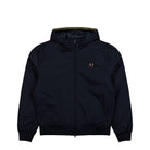 Fred Perry Hooded Brentham Jacket Flax / Pale Ivory - Gum Med Brown - Malachite Jacket J1304-608 | Overkill
