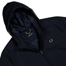 Fred Perry Hooded Brentham Jacket Flax / Pale Ivory - Gum Med Brown - Malachite Jacket J1304-608 Detailfoto | Overkill

