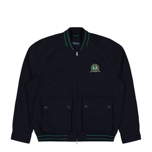 Fred Perry Tennis Badge Bomber Jacket Navy Jacket J1313-608 | Overkill
