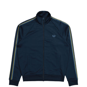 Fred Perry Tramline Tape Track Jacket Tennis Blue Track Jackets J2309-X86 | Overkill
