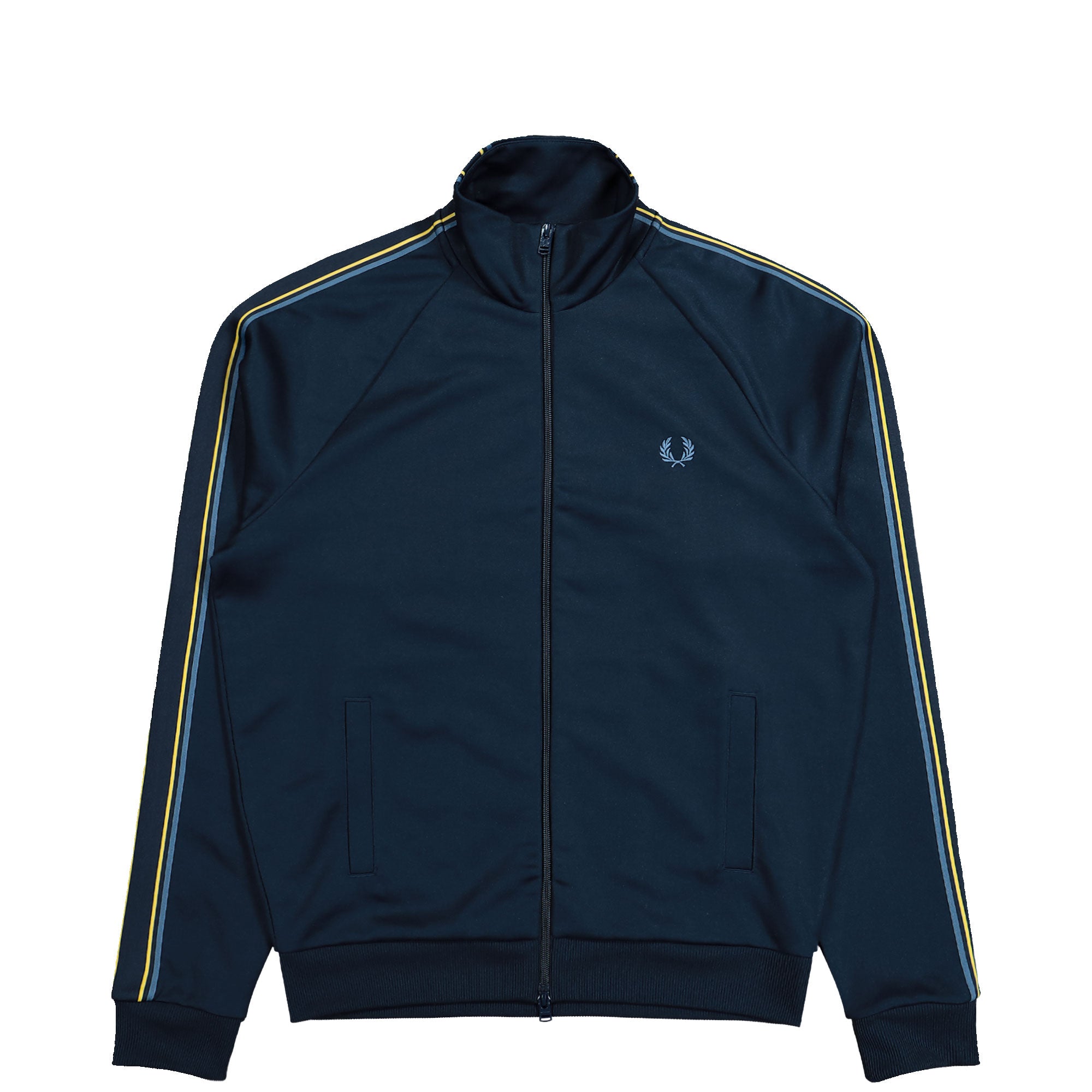 Fred Perry Tramline Tape Track Jacket Tennis Blue Track Jackets J2309-X86 | Overkill
