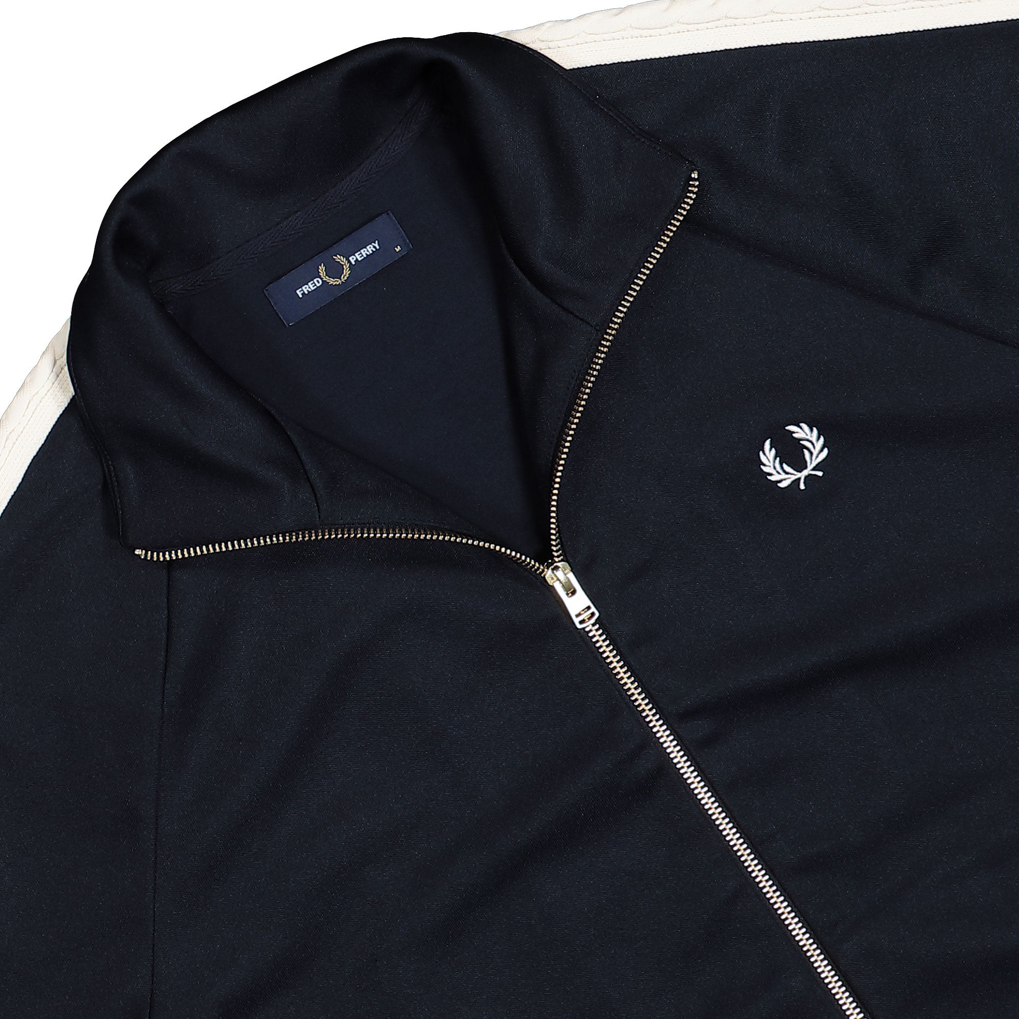 Fred Perry Cable Taped Track Jacket Navy Track Jacket J2331-608 Detailfoto | Overkill
