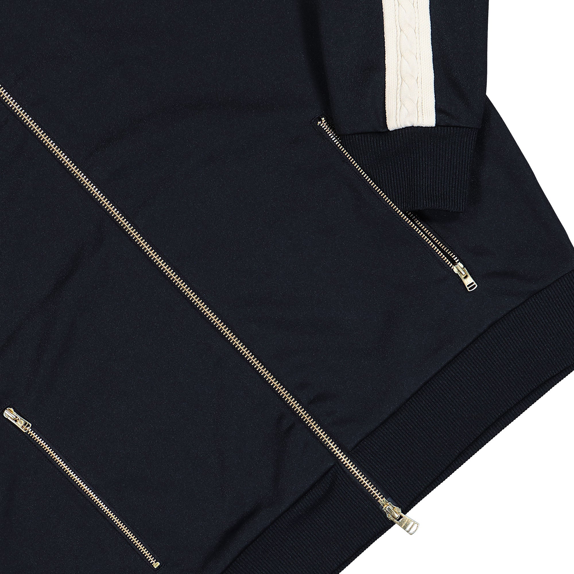 Fred Perry Cable Taped Track Jacket Navy Track Jacket J2331-608 Detail View 1 | Overkill
