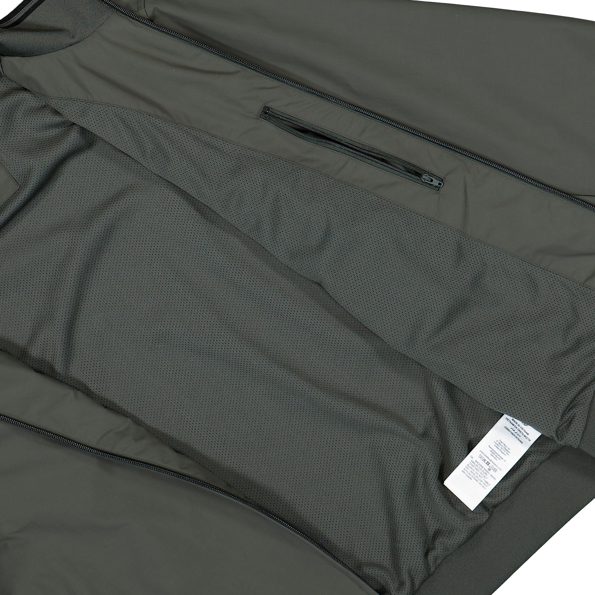 Fred Perry Brentham Jacket Field Green Jacket J2660-148 Detail View 2 | Overkill
