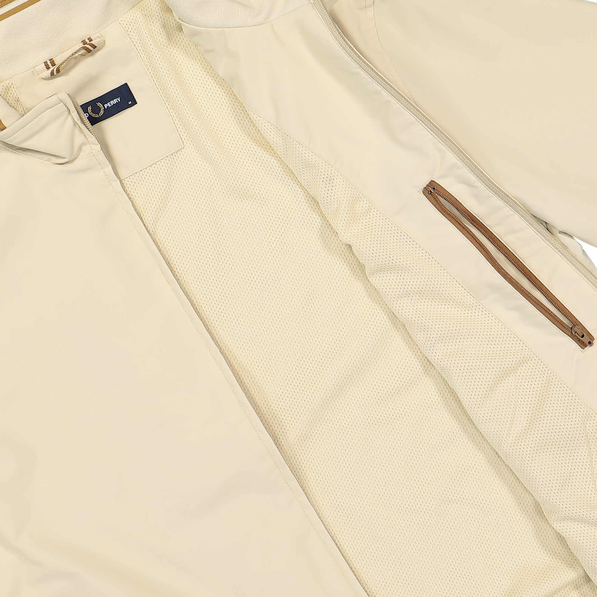 FRED PERRY ベージュ ジャケット UK8 中古・古着通販】FRED PERRY (フレッドペリー) トラックジャケット