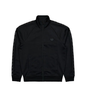 Fred Perry Contrast Taped Track Jacket Black Jacket J3343-102 | Overkill
