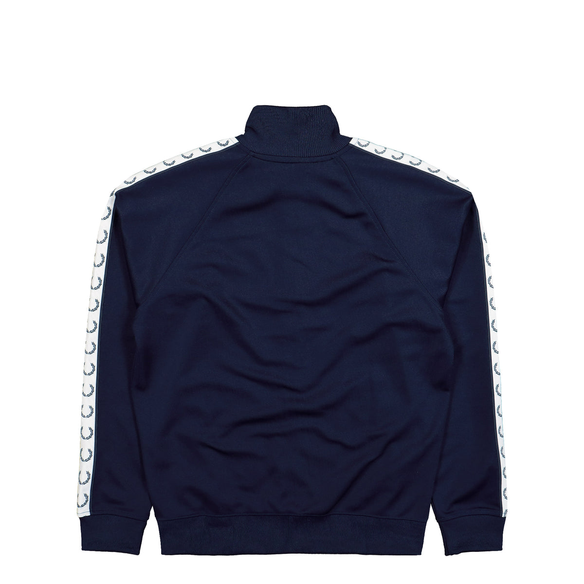 Fred Perry Taped Track Jacket Carbon Blue Jacket J4620-885 Close-up | Overkill
