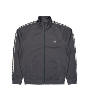 Fred Perry Contrast Taped Track Jacket Anchor Grey Jacket J5557-297 | Overkill
