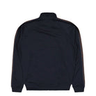 Fred Perry Contrast Tape Track Jacket Navy / Burnt Tobacco Track Jacket J5557-40A Close-up | Overkill
