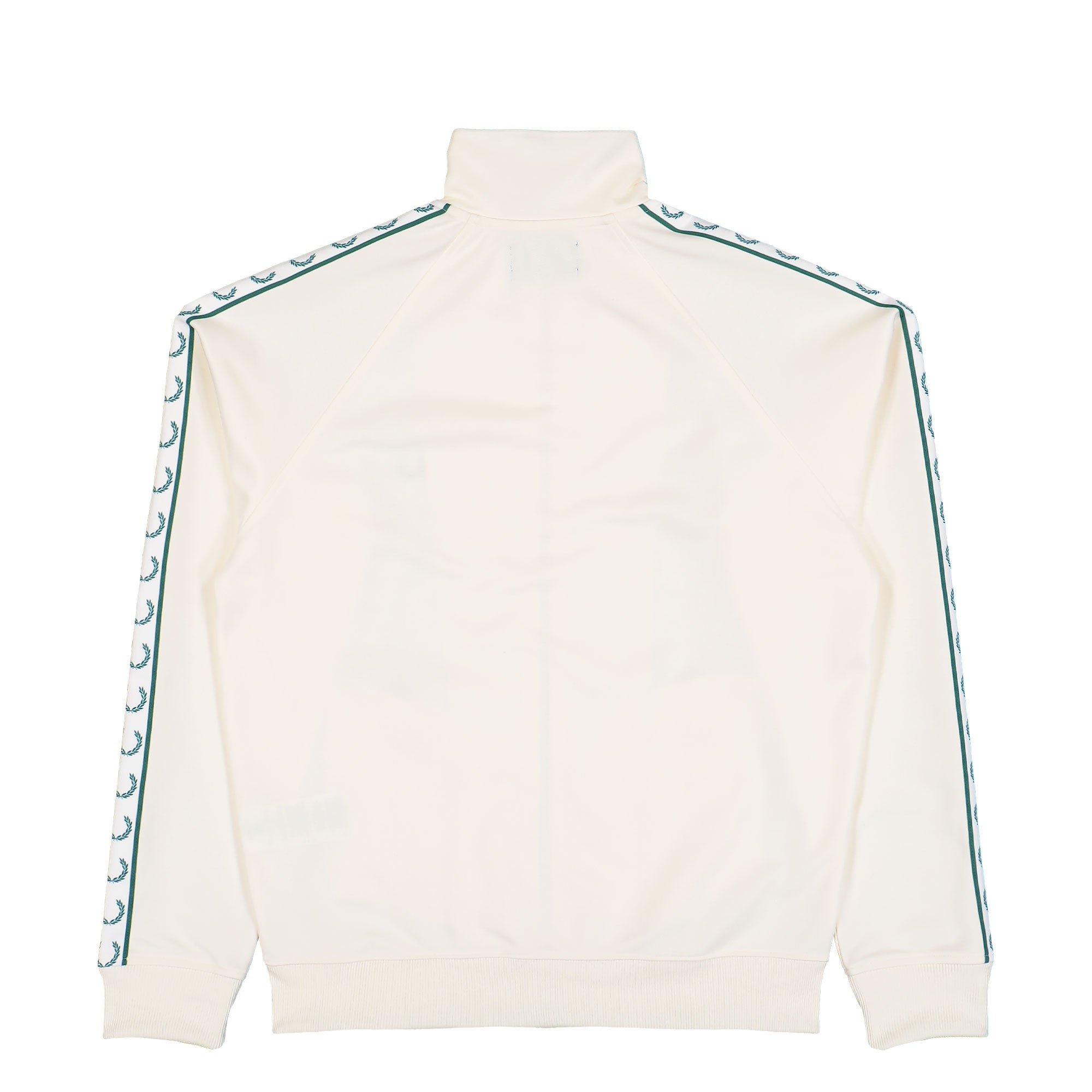 Fred Perry Contrast Tape Track Jacket Ecru Track Jackets J5557-560 Close-up | Overkill
