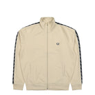 Fred Perry Contrast Taped Track Jacket Oatmeal Jacket J5557-691 | Overkill
