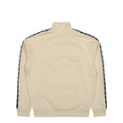 Fred Perry Contrast Taped Track Jacket Oatmeal Jacket J5557-691 Close-up | Overkill
