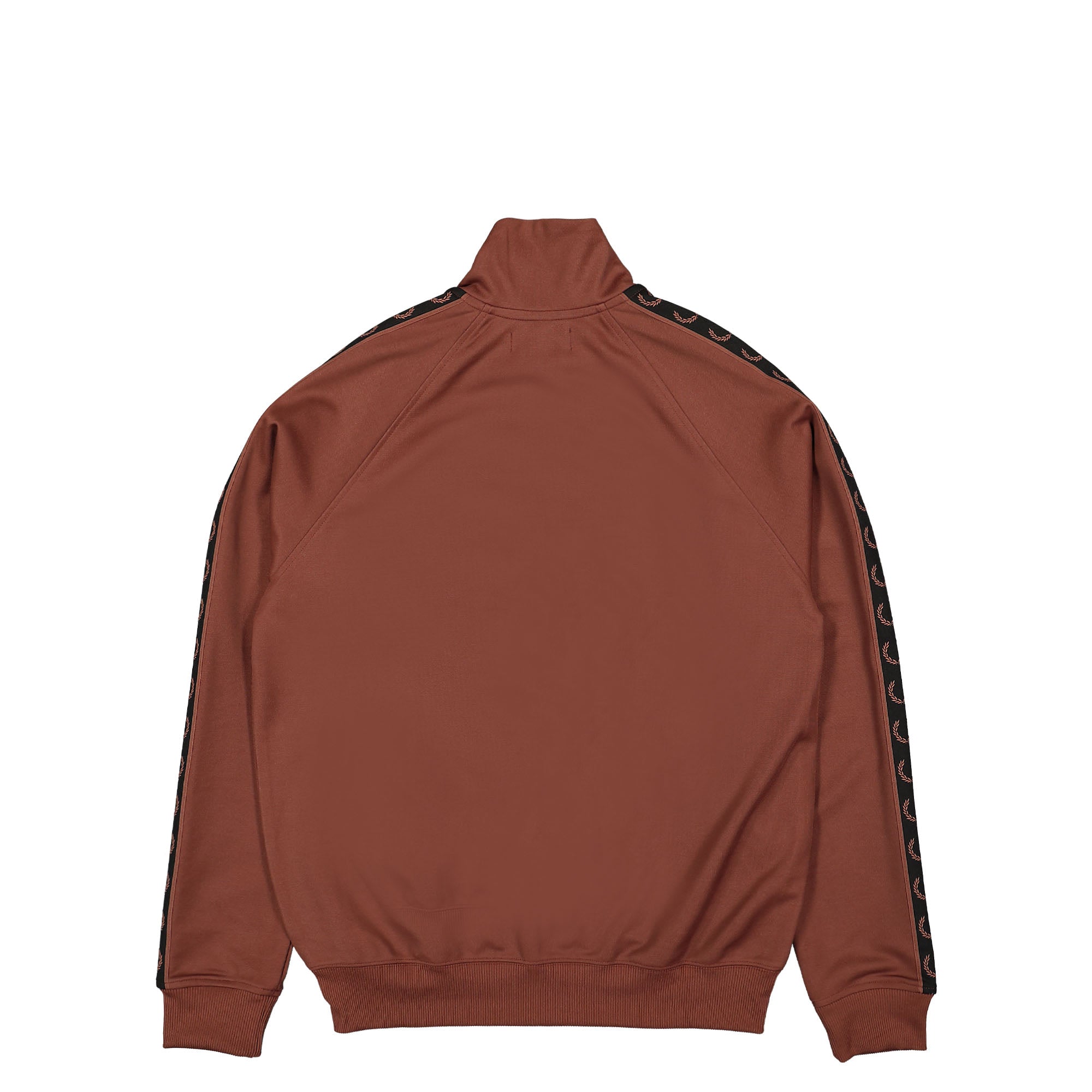 Fred Perry Contrast Tape Track Jacket Whiskey Brown / Black Track Jackets Material | Overkill