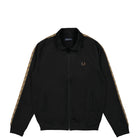 Fred Perry Contrast Tape Track Jacket Black / Shadedstone Track Jackets J5557-S77 | Overkill