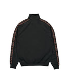 Fred Perry Contrast Tape Track Jacket Black / Whiskey Brown Track Jackets Material | Overkill