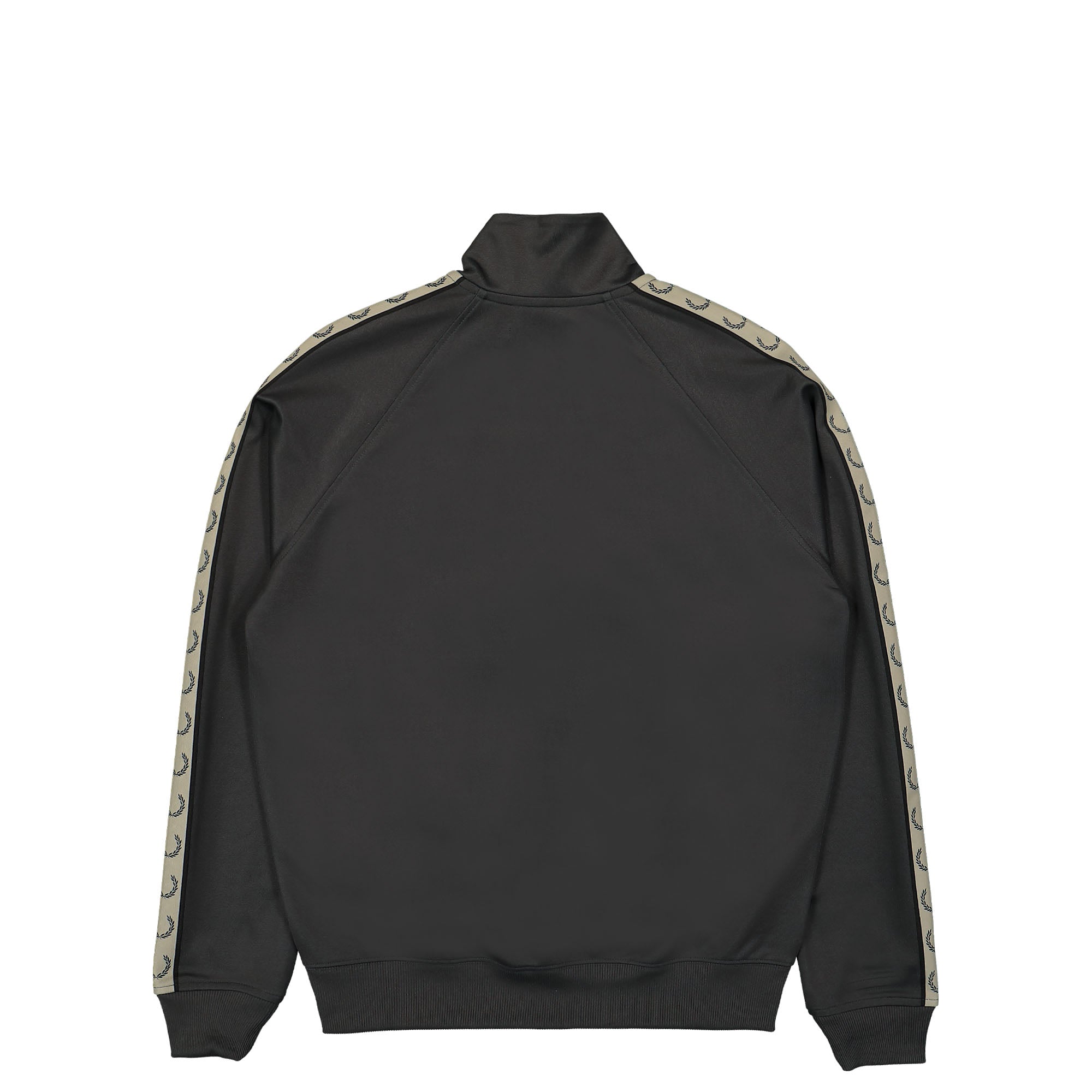 Fred Perry Contrast Tape Track Jacket Anchor Grey / Black Track Jackets Material | Overkill
