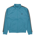 Fred Perry Contrast Tape Track Jacket Runaway Bay Ocean / Black Track Jackets J5557-V68 | Overkill