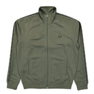 Fred Perry Contrast Tape Track Jacket Laurel Wreath Green / Night Green Track Jackets J5557-W49 | Overkill