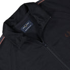 Fred Perry Contrast Tape Track Jacket Navy / Carrington Brick Track Jackets Close-up | Overkill