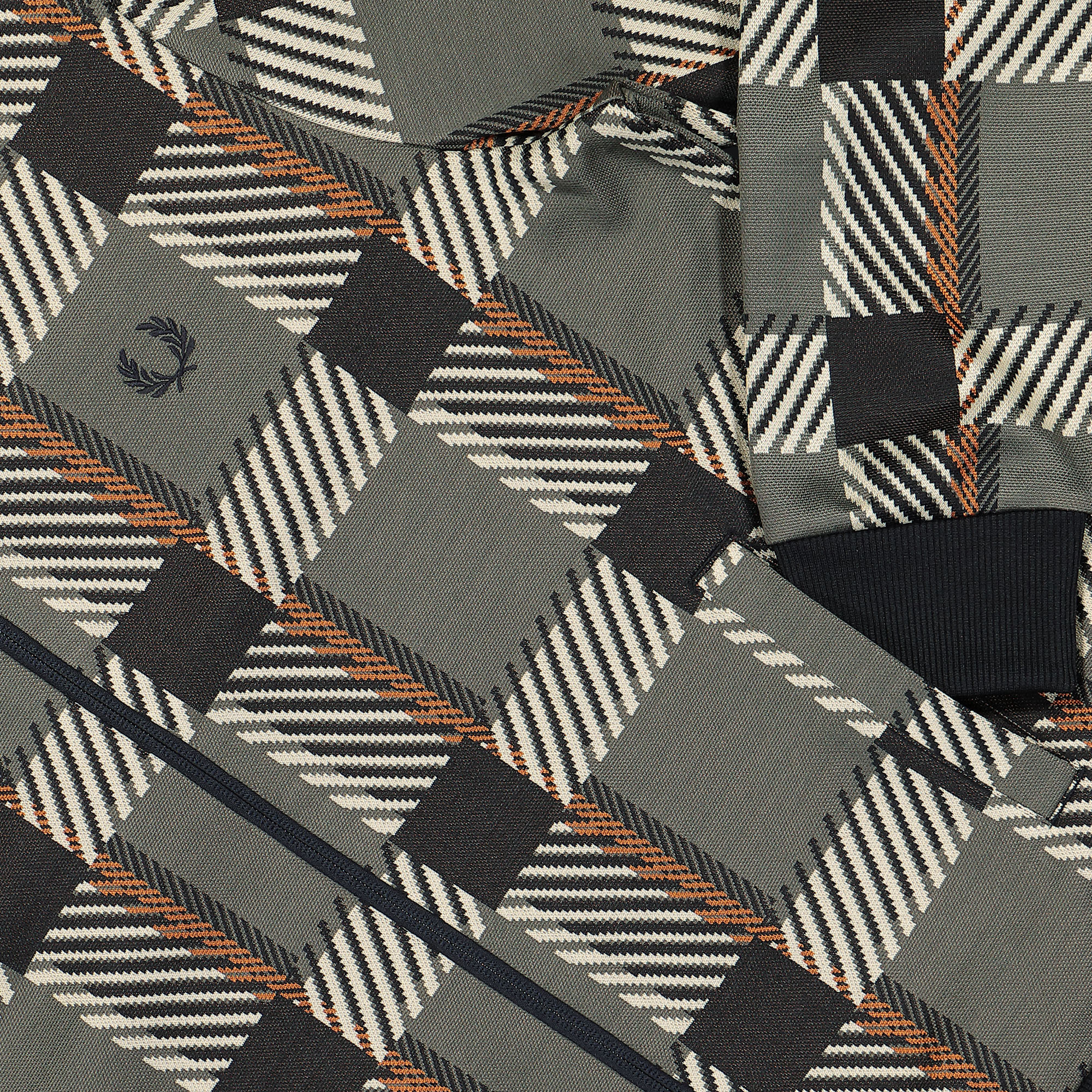 Fred Perry Glitch Tartan Track Jacket J6551-638 | OVERKILL