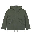 Fred Perry Zip Through Padded Jacket Field Green Jackets J8512-638 | Overkill