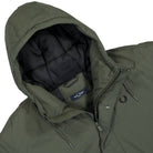 Fred Perry Zip Through Padded Jacket Field Green Jackets Close-up | Overkill