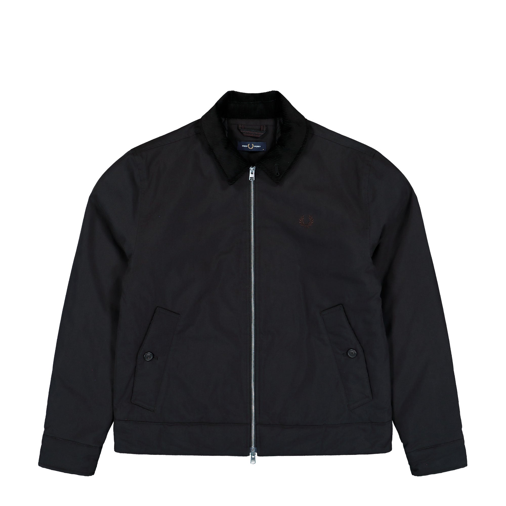 Fred Perry Cotton Caban Jacket Black Jacket J8535-220 | Overkill
