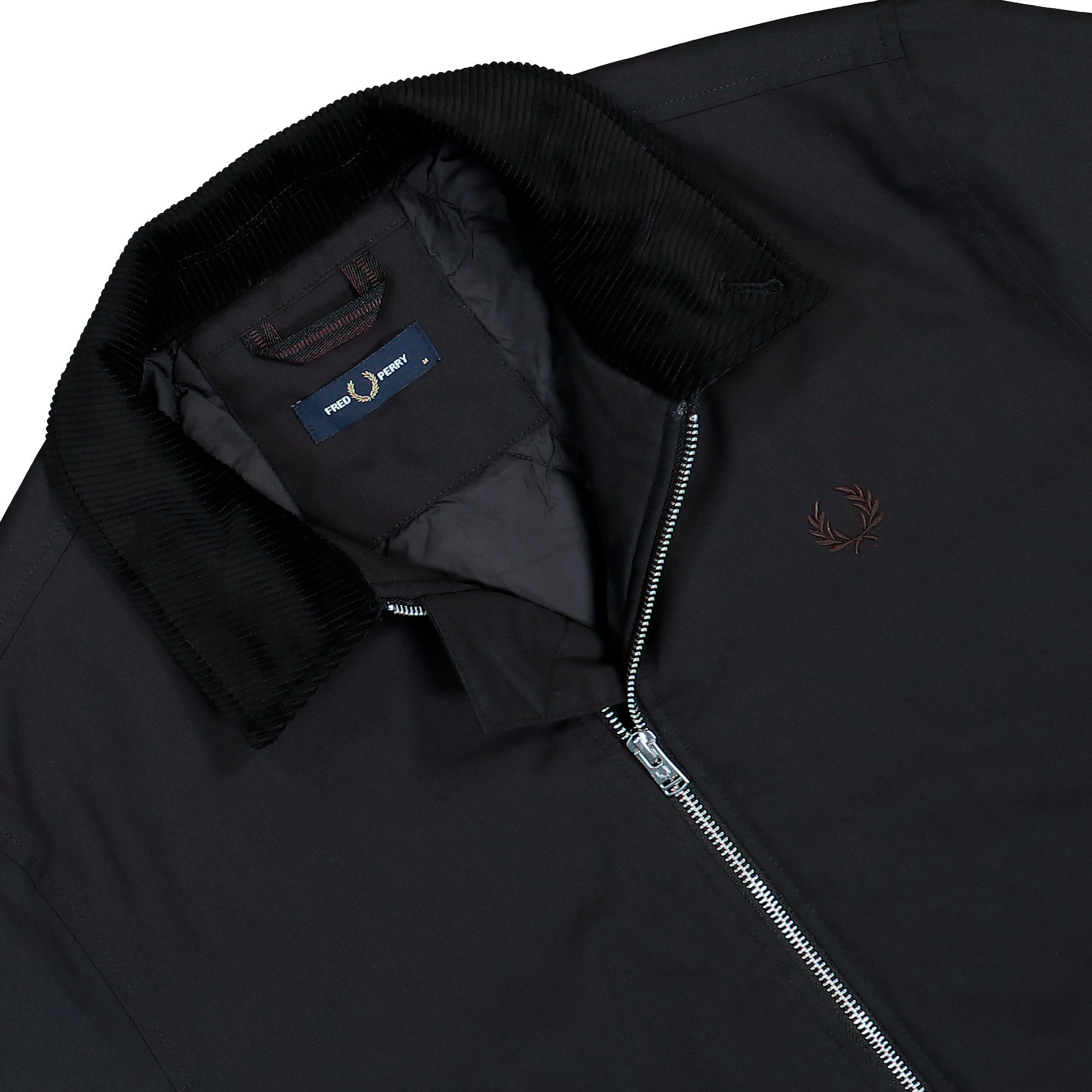 Fred Perry Cotton Caban Jacket Black Jacket J8535-220 Detailfoto | Overkill

