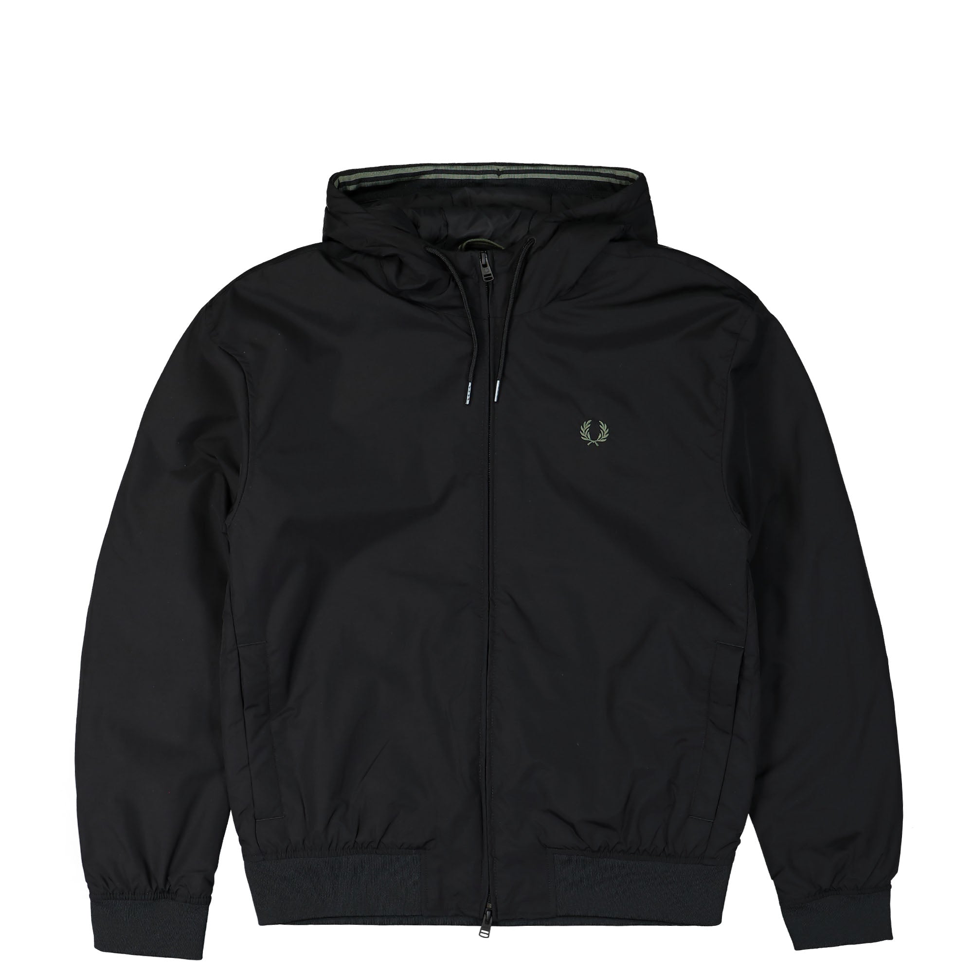 Fred Perry The Hooded Brentham Jacket Black Jackets J8616-198 | Overkill