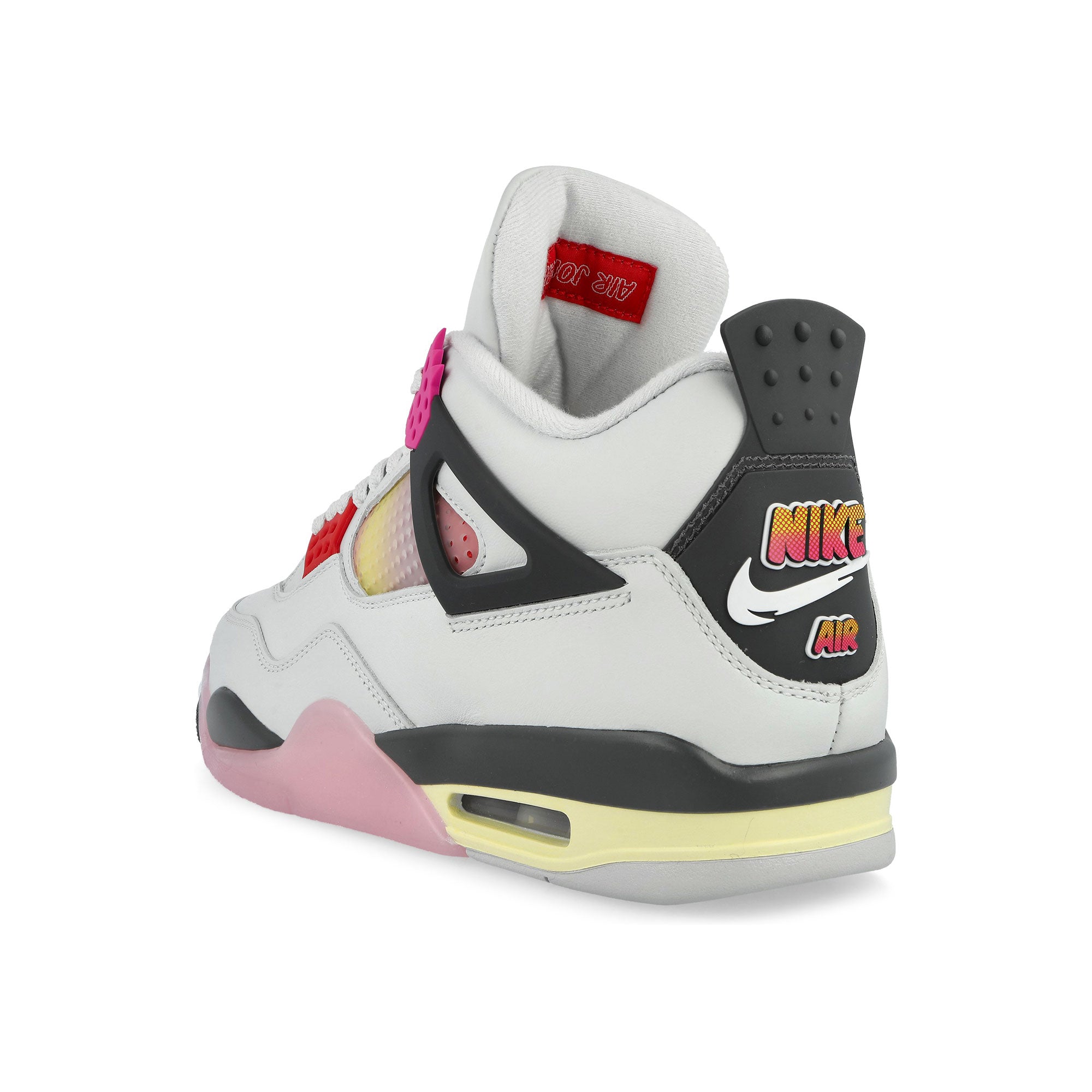 Air Jordan 4 Retro Comic Off White / Fire Pink - Anthracite Mid Top Sneakers JA1135 100 Material | Overkill