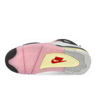 Air Jordan 4 Retro Comic Off White / Fire Pink - Anthracite Mid Top Sneakers JA1135 100 Detail View 1 | Overkill