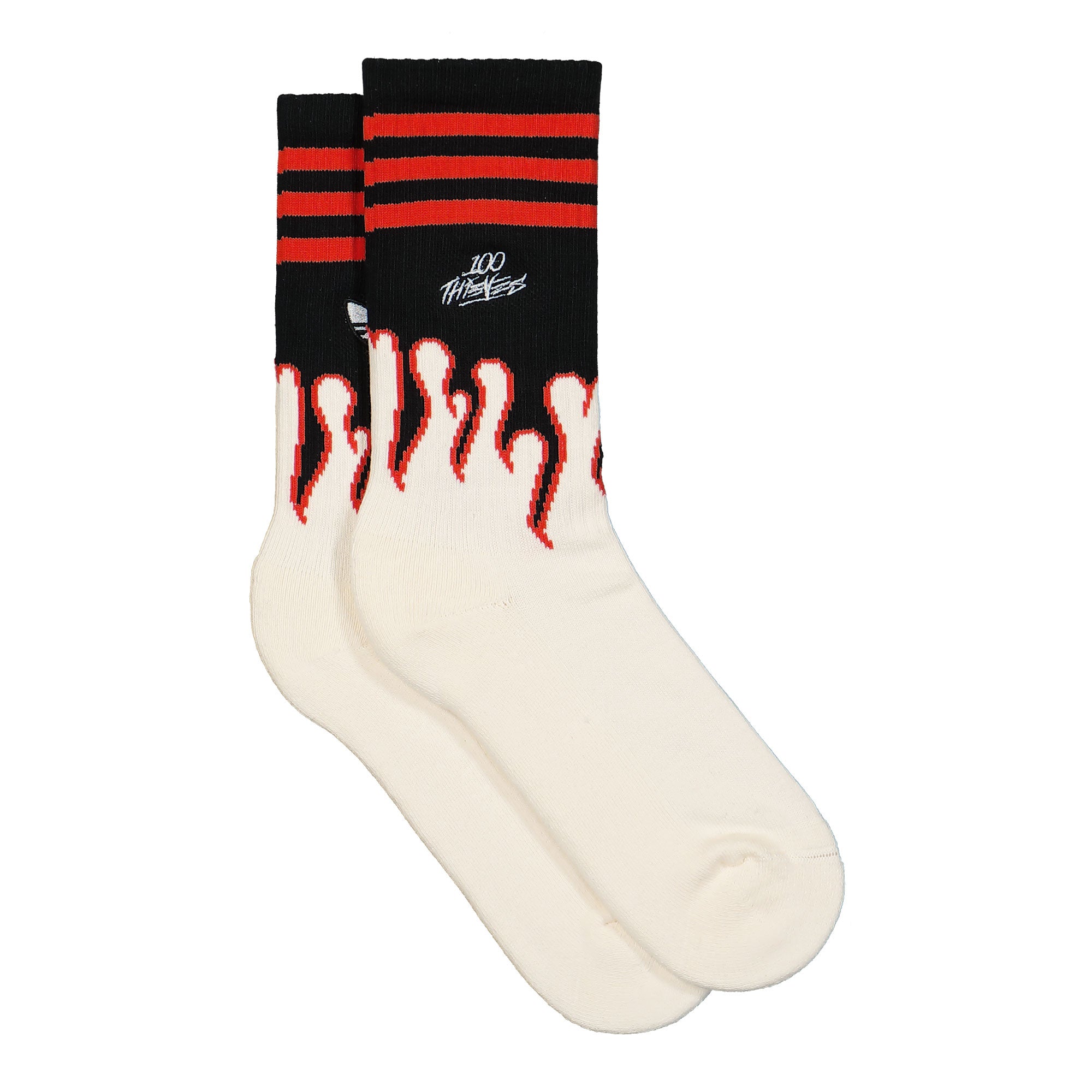 adidas 100T Socks Cream White / Red Socks Close-up | Overkill