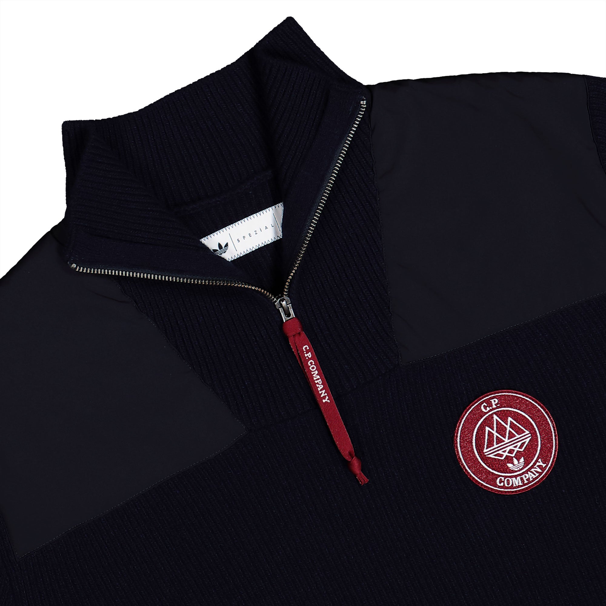 トップス archive cp company half zip hoodie C.P. Company | C.P. Half Zip Hooded Sweatshirt - Black