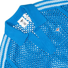 adidas C Polo Bright Blue Polo Shirts Close-up | Overkill