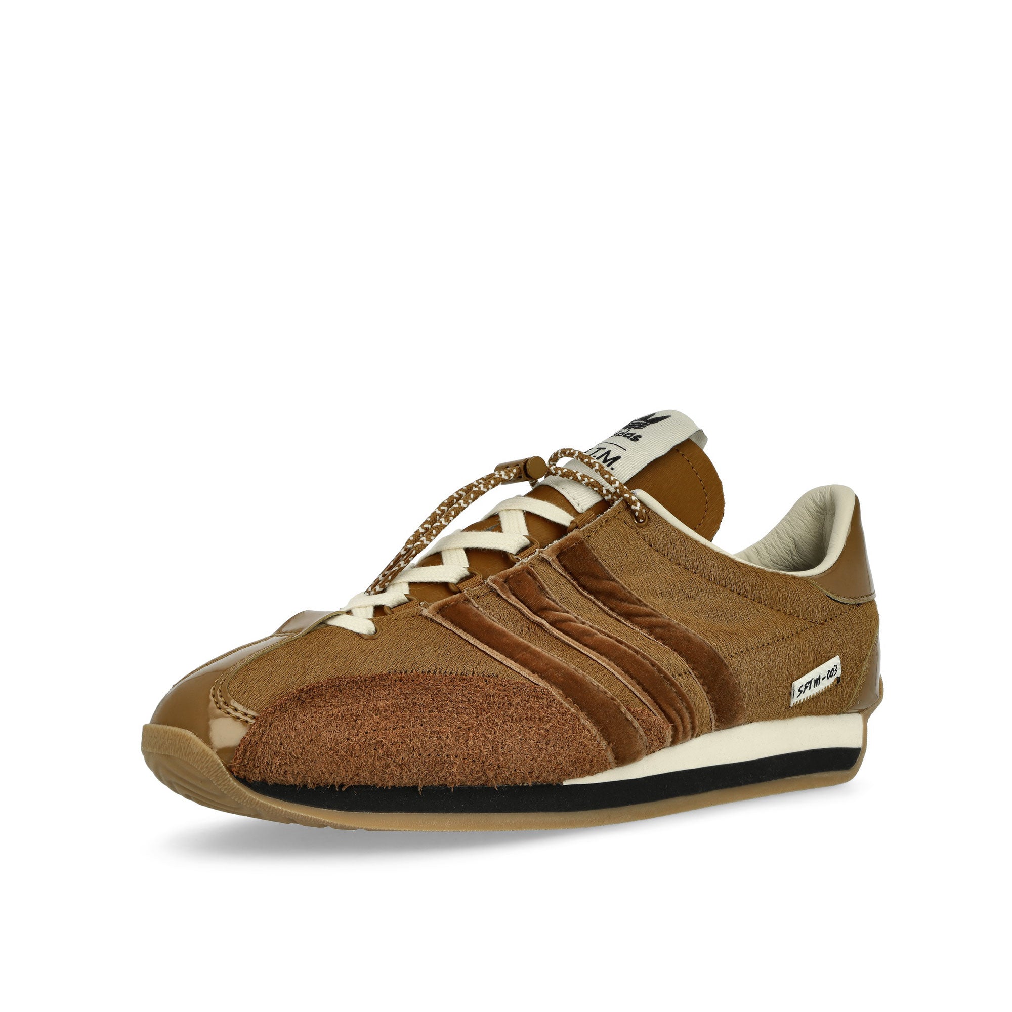 adidas Country OG Bronze Strata / Wild Brown / Cream White Low Top Sneakers  Close Up | Overkill