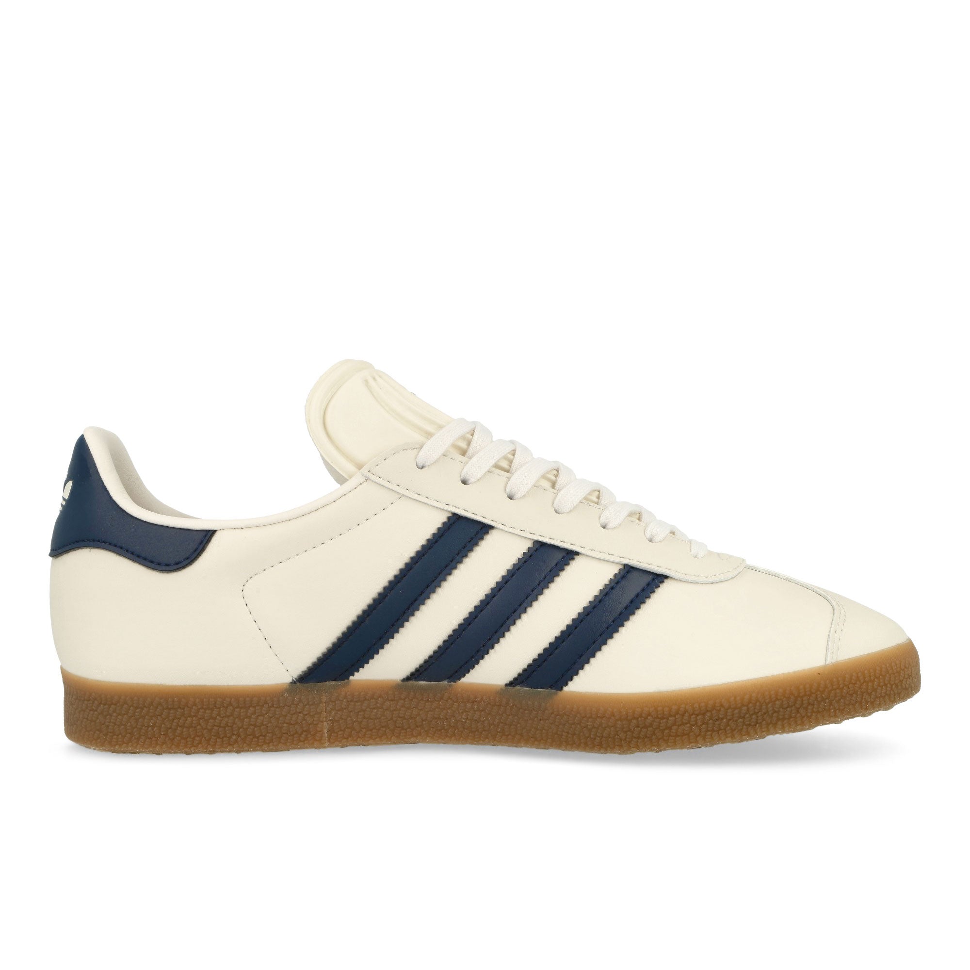 adidas Gazelle Cloud White / Dark Blue / Gum 4 Low Top Sneakers  Silhouette | Overkill