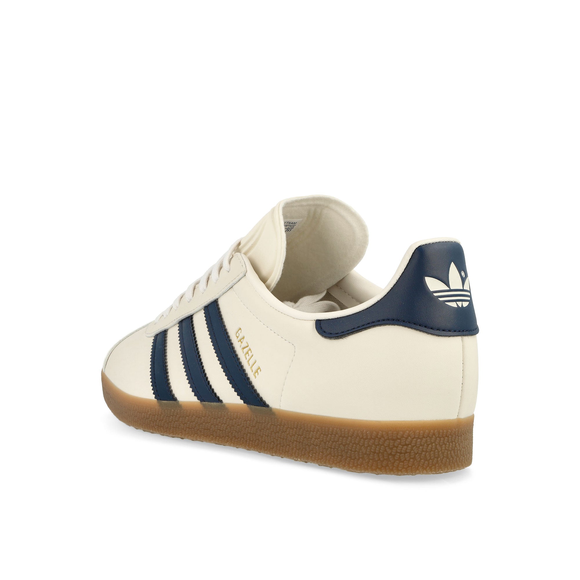 adidas Gazelle Cloud White / Dark Blue / Gum 4 Low Top Sneakers  Material | Overkill