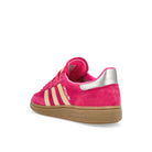 adidas Handball Spezial W Lucid Pink / Almost Yellow / Silver Metallic Low Top Sneakers  Material | Overkill