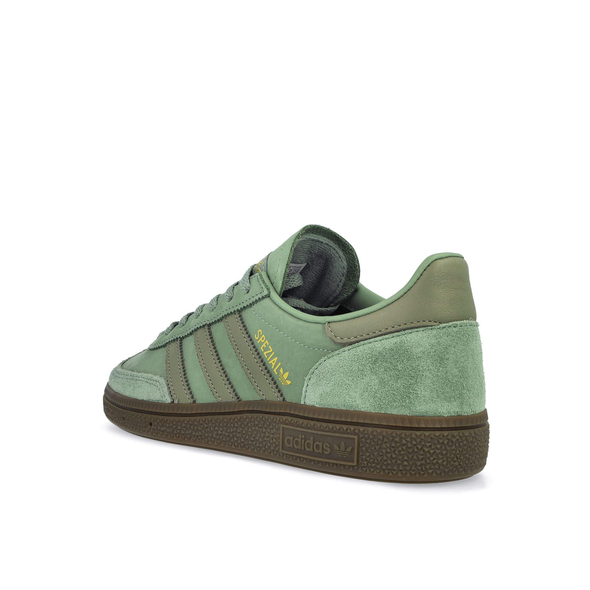 adidas Handball Spezial W Silver Green / Silver Pebble / Gum 5 Low Top Sneakers  Material | Overkill