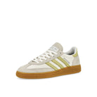 adidas Handball Spezial W Footwear White / Powder Yellow / Silver Metallic Low Top Sneakers  Close Up | Overkill