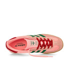 adidas Gazelle Indoor W Court Green / Glow Pink / Gumm 3 Low Top Sneakers  Detailfoto | Overkill