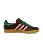 adidas Gazelle Indoor W Dark Brown / Glow Pink / Court Green Low Top Sneakers  Silhouette | Overkill