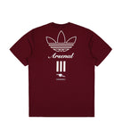 adidas FC Arsenal Icon Graphic Tee Team Coll Burgundy 2 T-Shirt JM9414 Close-up | Overkill