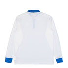 adidas Real Madrid Icon Polo White / Bluebird Longsleeves JN3065 Close-up | Overkill