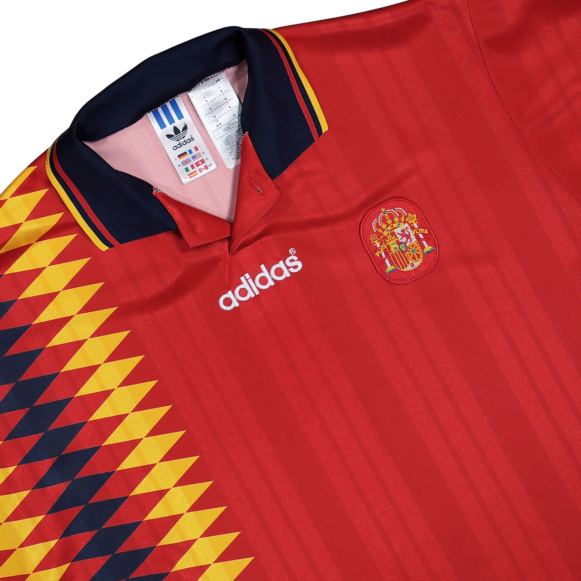 adidas  FEF Spain Home Jersey 94 Collegiate Red T-Shirts JN3707 Detailfoto | Overkill

