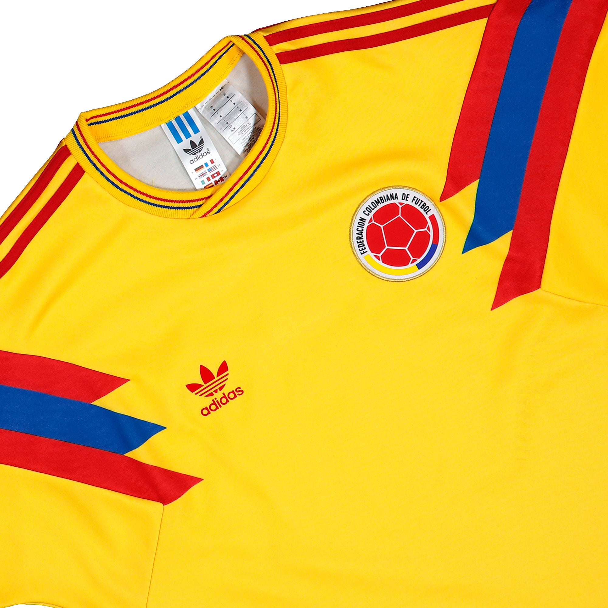 adidas FCF Colombia Away Jersey 90 Bold Gold T-Shirts JN3713 Detailfoto | Overkill
