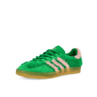 adidas Gazelle Indoor W Green / Glow Pink / Gum 3 Low Top Sneakers JP8342 Close-up | Overkill