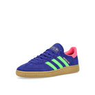 adidas Handball Spezial W Lucid Blue / Lime Burst / Lucid Pink Low Top Sneakers JP8721 Close-up | Overkill