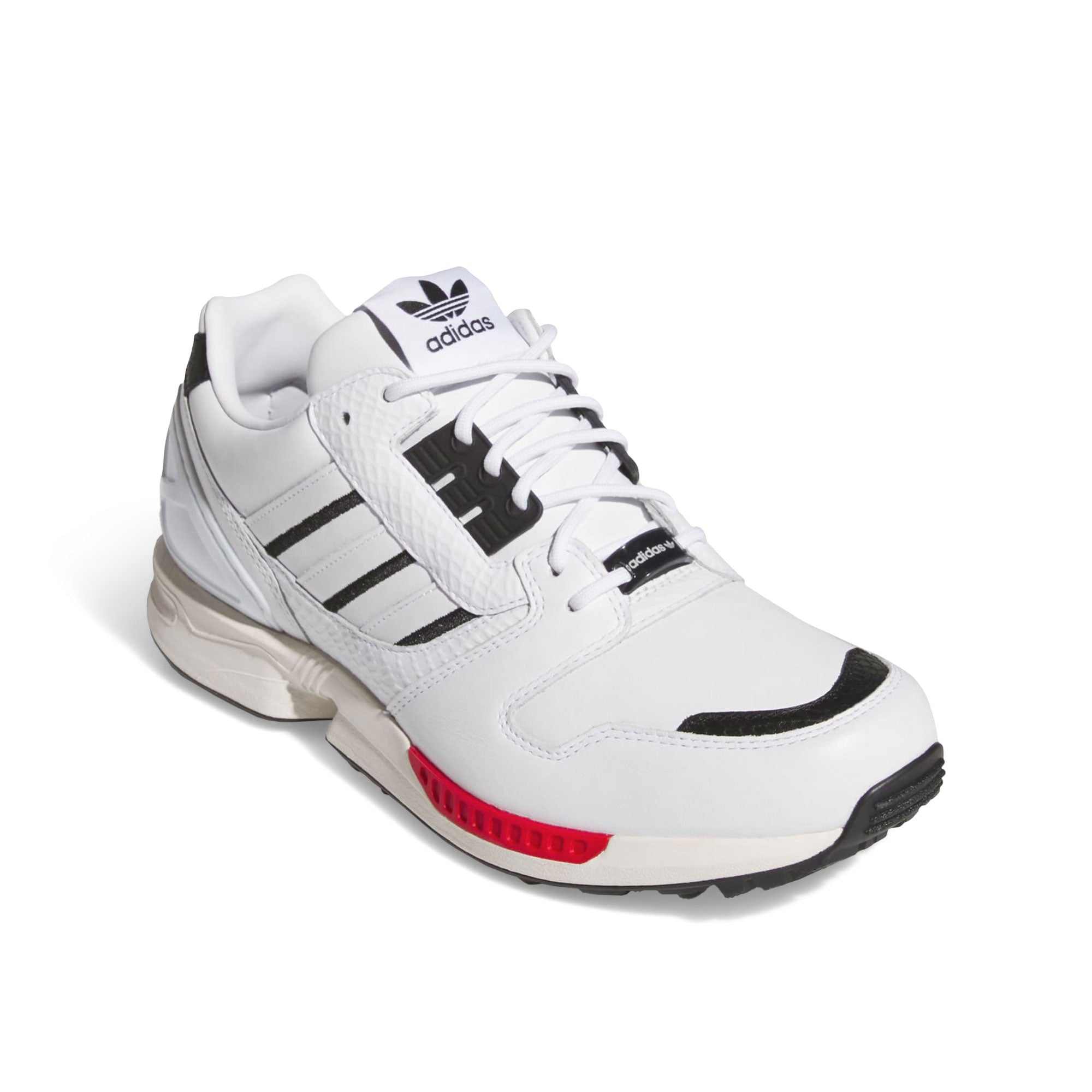 adidas ZX 8000 Golf Footwear White / Footwear White / Core Black Low Top Sneakers JQ3445 Close-up | Overkill
